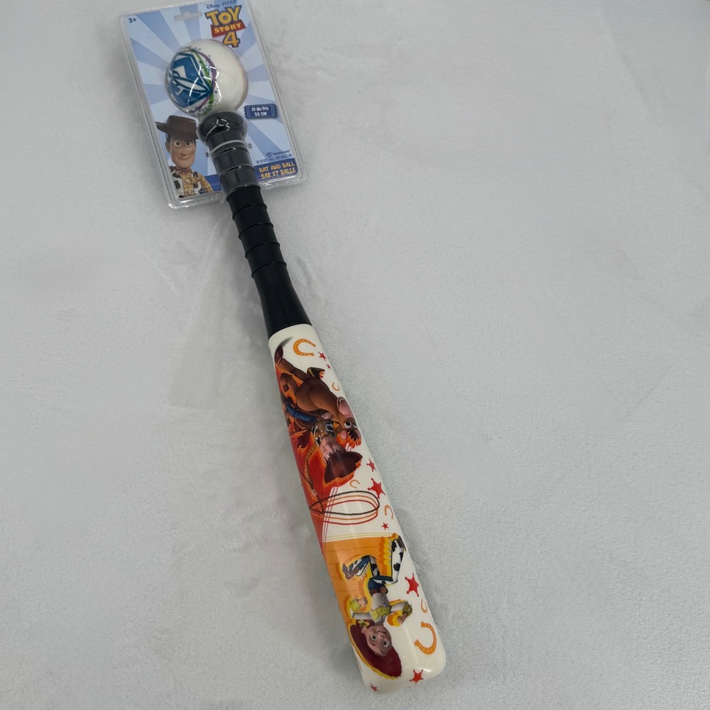 New Disney Toy Story 4 Kids Bat & Ball Set Woody Buzz Lightyear Bullseye Jessie